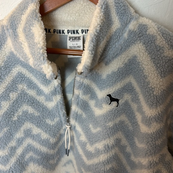 VS Pink Winter Sherpa Pullover - Picture 2 of 4